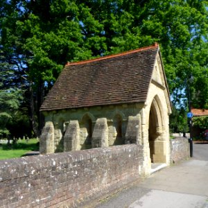 St Nicolas' Church, Church Lane, Cranleigh (May 2014) (Lychgate)