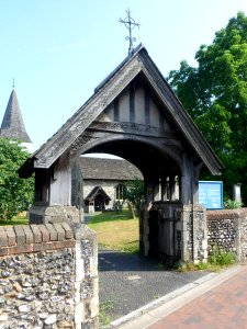 St Nicolas' Church, Church Road, Great Bookham (July 2013) (Lychgate)