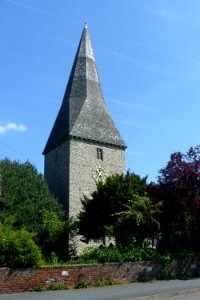 St Peter's Church, Ash Church Road, Ash (May 2014) (Tower)