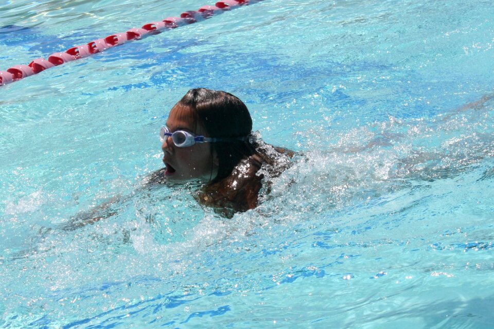 Swimming swimming pool water splash