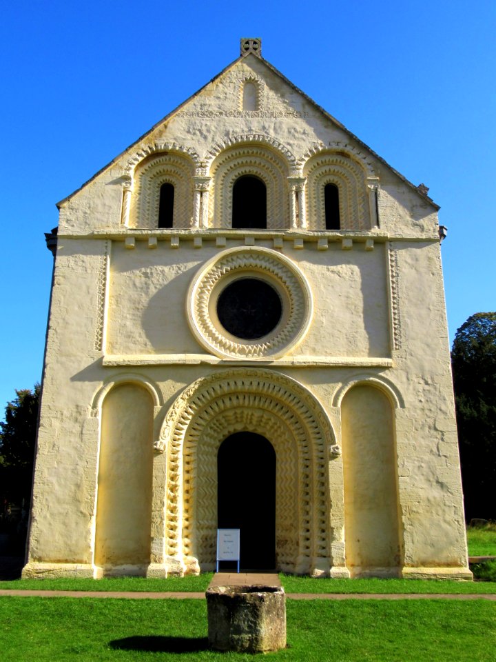 St Mary, Iffley, west front 03