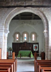 St Nicholas, Bramber, interior looking east 02