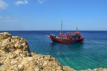Pirate ship blue summer