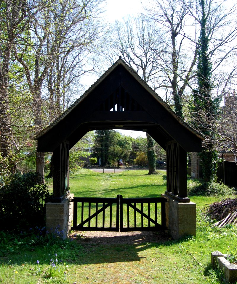 St Mary's Church, Rowner Lane, Rowner, Gosport (NHLE Code 1276419) (April 2019) (Lychgate)