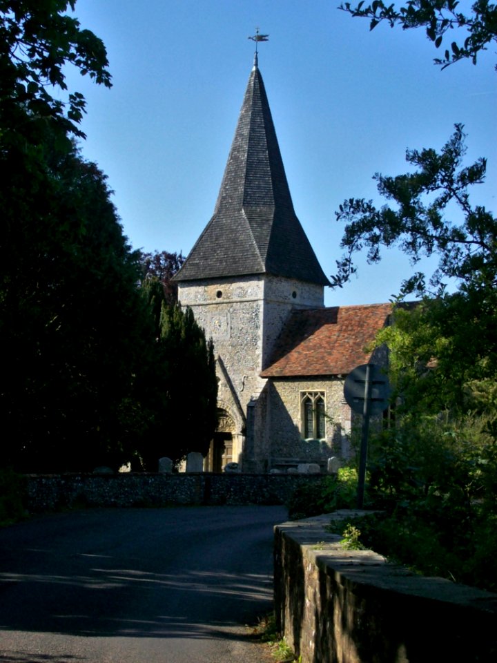 St Mary, Patrixbourne, from the road
