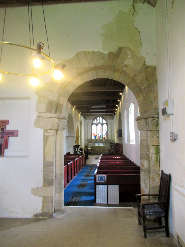 St Mary, Sompting, nave looking east