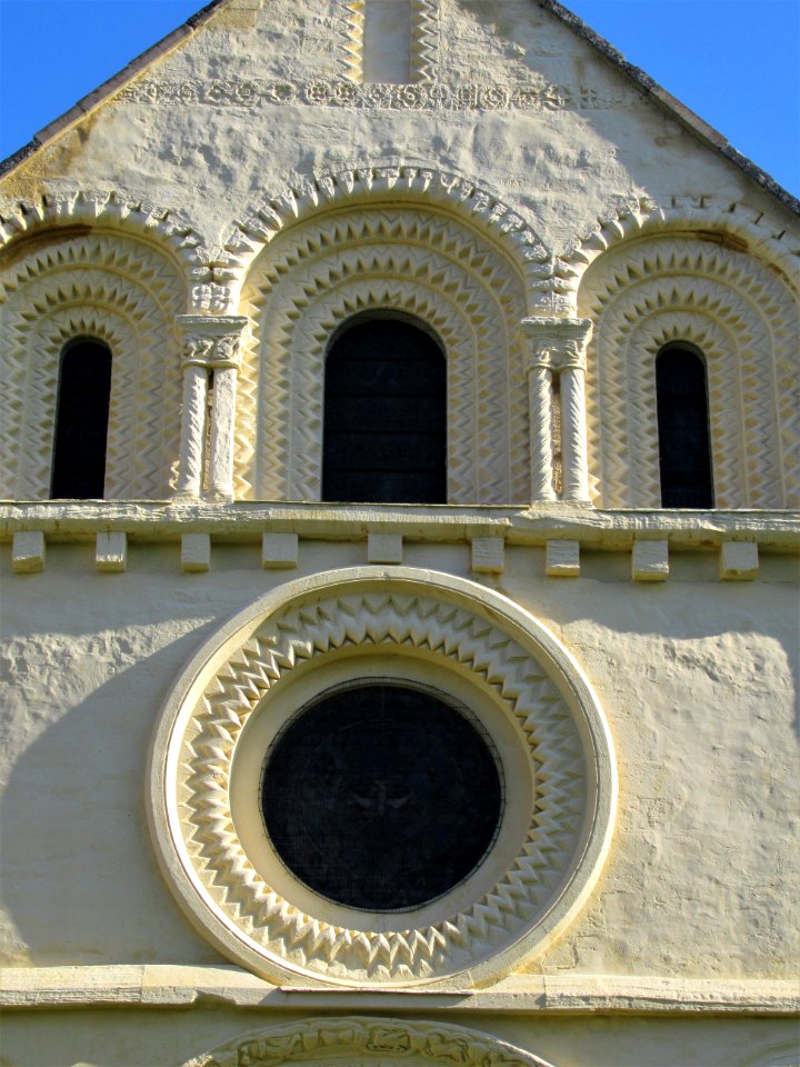 St Mary, Iffley, west front 04