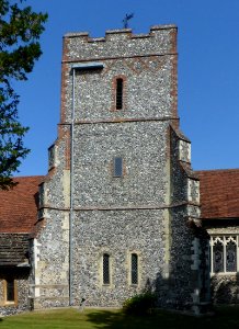 St Mary's Church, St Mary's Close, Fetcham (NHLE Code 1378187) (July 2013) (Tower) (2)