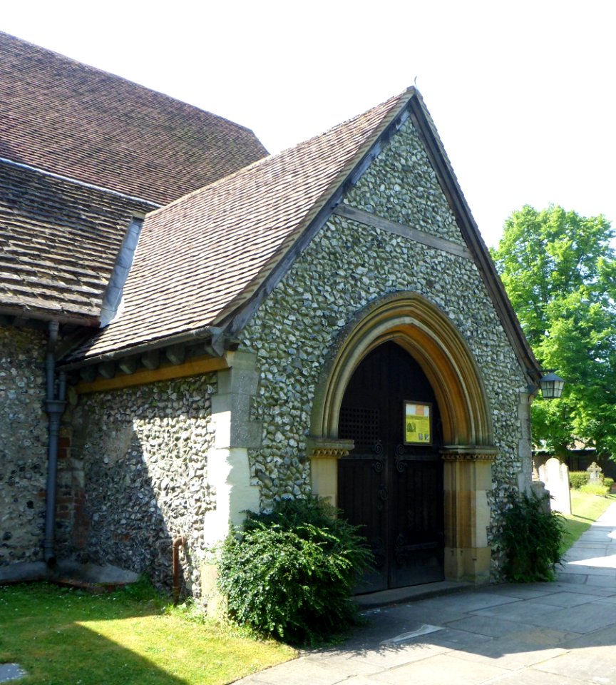 St Mary's Church, St Mary's Close, Fetcham (NHLE Code 1378187) (July 2013) (Entrance Porch)