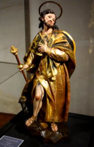 St Rocco by Anton Maria Maragliano, 1726, wood - Museo Diocesano (Genoa) - DSC01819