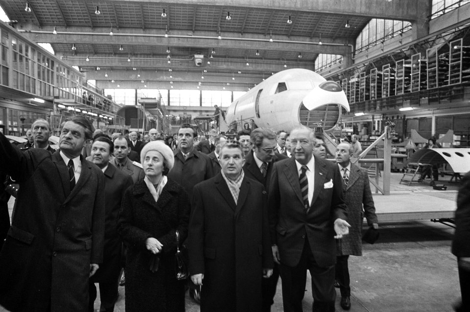 Staatsbezoek President Ceausescu van Roemenie, Ceausescu en echtgenote bezoeken , Bestanddeelnr 926-3357