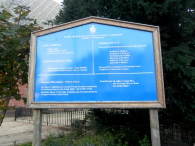 St Saviour's Church, South Street, Eastbourne (NHLE Code 1190569) (October 2012) (Sign)