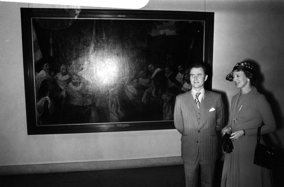 Staatsbezoek Koningin Margrethe en Prins Henrik van Denemarken bezoek Frans Hal, Bestanddeelnr 928-2425