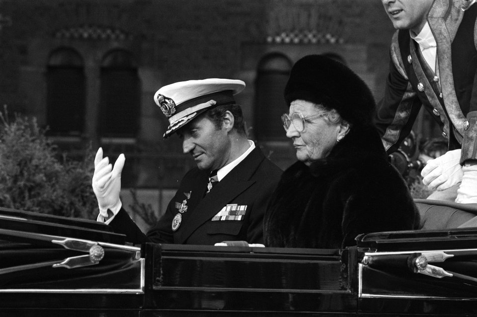 Staatsbezoek Spaans Koninklijk paar koningin Juliana en koning Juan Carlos in c, Bestanddeelnr 930-7305