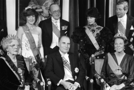 Staatsbezoek president Mitterand van Frankrijk. Statiefoto, Bestanddeelnr 932-8578