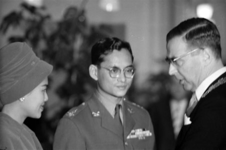 Staatsbezoek Koning en Koningin van Thailand , Rijksmuseum, Bestanddeelnr 911-6968