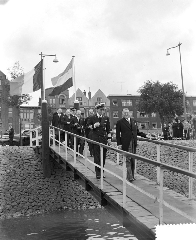 Staatsbezoek Franse president Coty aan Nederland. Derde dag. Rotterdam. Boottoch, Bestanddeelnr 906-6164