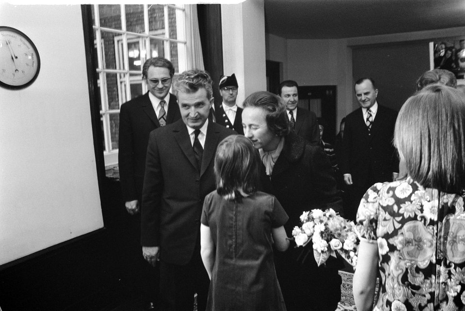 Staatsbezoek President Ceausescu van Roemenie, ontvangst in stadhuis, Bestanddeelnr 926-3345