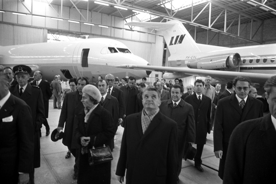 Staatsbezoek President Ceausescu van Roemenie, Ceausescu en echtgenote bezoeken , Bestanddeelnr 926-3360