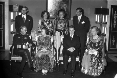 Staatsbezoek President Ceausescu van Roemenie, statiefoto tgv bezoek Presiden, Bestanddeelnr 926-3349