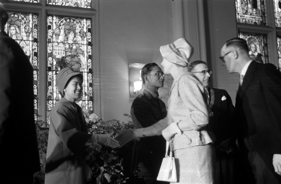 Staatsbezoek Koning en Koningin van Thailand , Rijksmuseum, Bestanddeelnr 911-6965