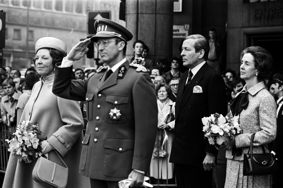 Staatsbezoek Koningin Beatrix en Prins Claus aan Belgie Beatrix en Koning Boudew, Bestanddeelnr 931-4073