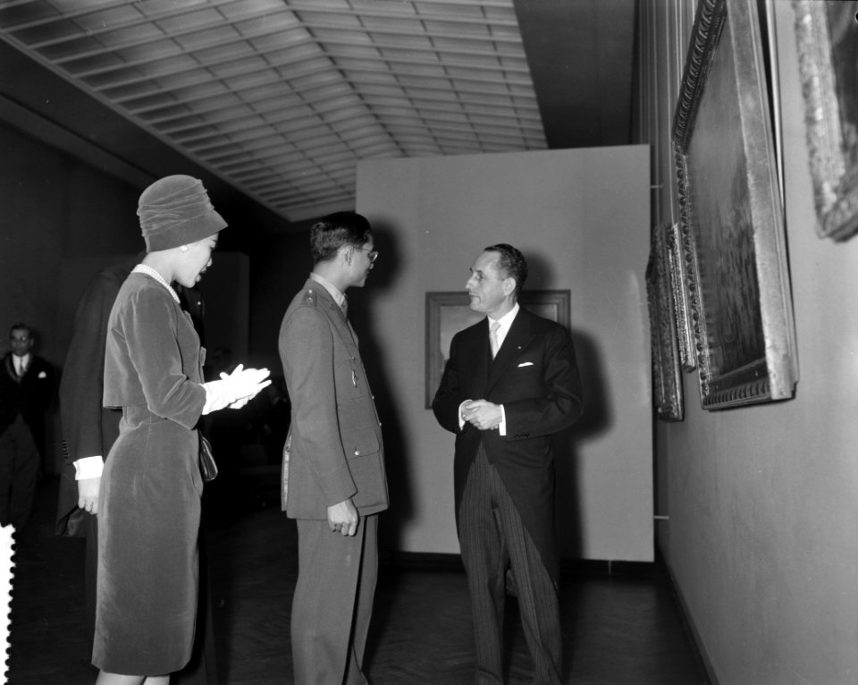 Staatsbezoek Koning en Koningin van Thailand , Rijksmuseum, Bestanddeelnr 911-6957