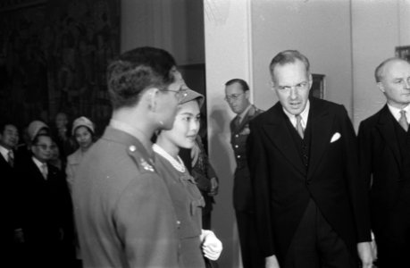 Staatsbezoek Koning en Koningin van Thailand , Rijksmuseum, Bestanddeelnr 911-6963