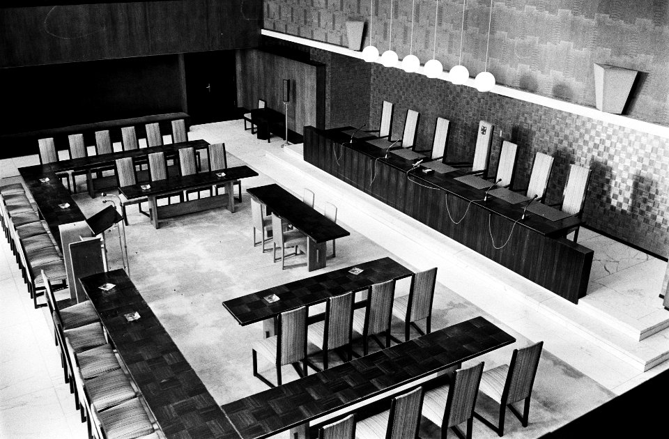 Stadhuis in Hilversum van architect WM Dudok, interieur, Bestanddeelnr 927-6293
