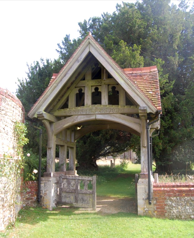 St Peter-on-the-Green Church, Staple Ash Lane, Froxfield Green (NHLE Code 1237145) (July 2019) (Lychgate)