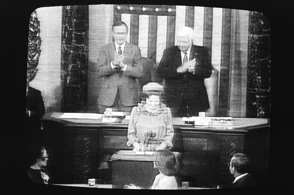Staatsbezoek Beatrix aan Amerika van TV opgenomen, Bestanddeelnr 932-1183
