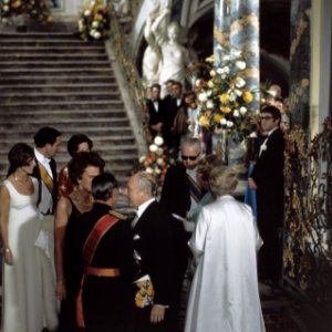 Staatsbezoek HM en Prins Bernhard aan West Duitsland gala avond, v.l.n.r. Bern, Bestanddeelnr 254-8990