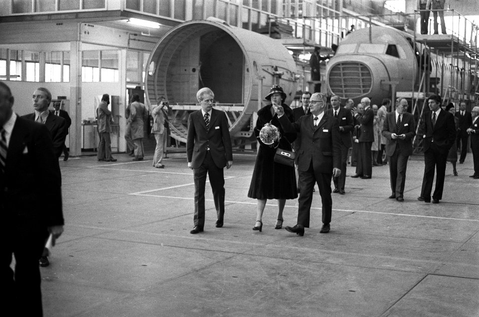 Staatsbezoek Koningin Margarethe en Prins Henrik van Denemarken bezoek aan Fokk, Bestanddeelnr 928-2416