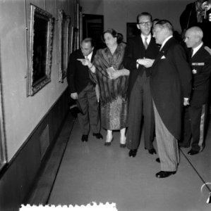 Staatsbezoek Franse president Coty aan Nederland. Derde dag. Rotterdam. Bezoek a, Bestanddeelnr 906-6165
