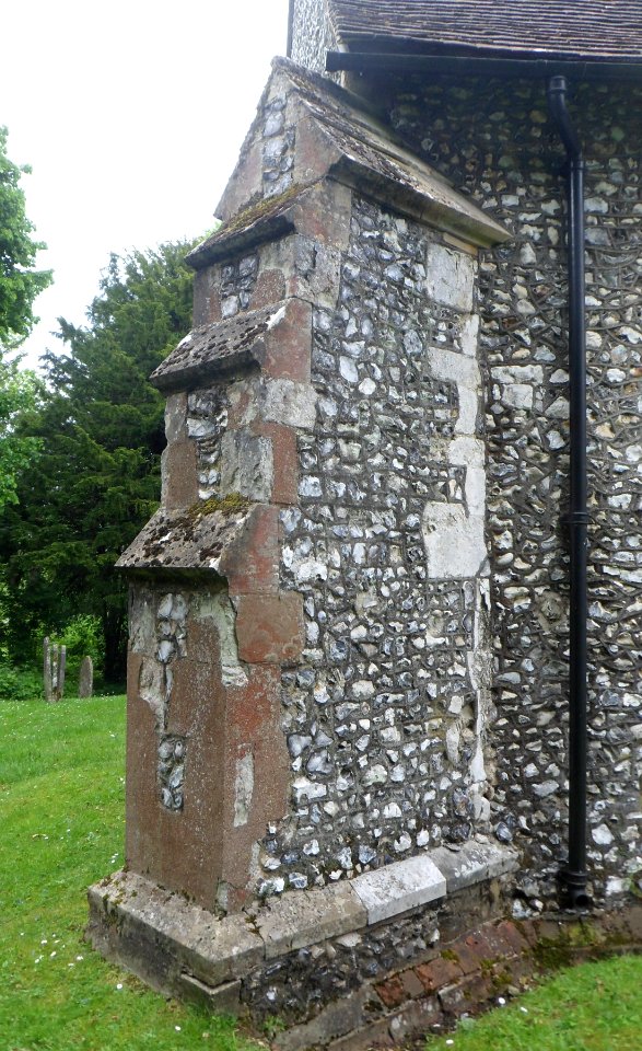 St Peter and St Paul's Church, The Street, West Clandon (May 2014) (Buttress)
