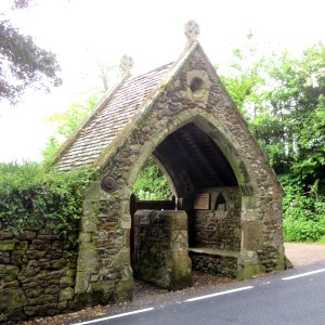 St Peter and St Paul's Church, Ridge Lane, Mottistone, Isle of Wight (May 2016) (Lychgate) (2)