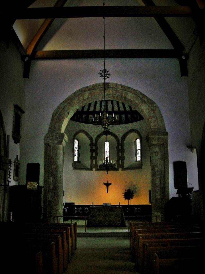 St Nicholas, Worth, chancel arch