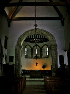St Nicholas, Worth, chancel arch