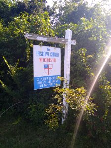 St Peters Episcopal sign CMP