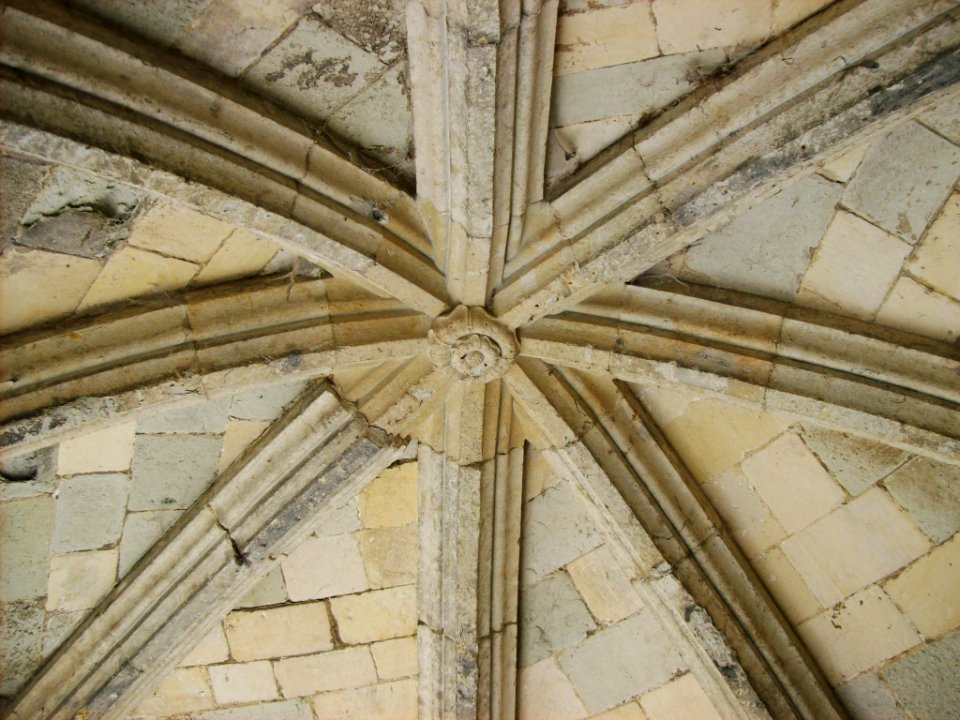 St Peter and St Paul, Charing, vaulting in porch