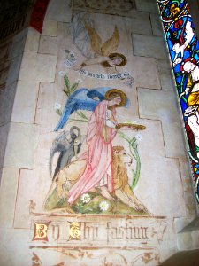 St Peter, Hascombe, interior decoration 6