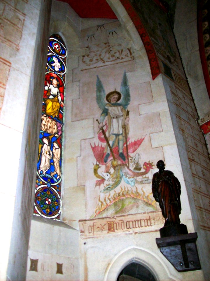 St Peter, Hascombe, interior decoration 4