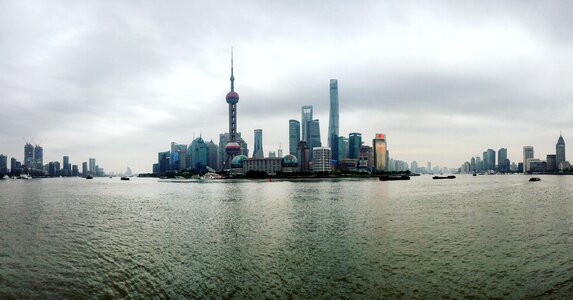 Shanghai the bund the oriental pearl tv tower