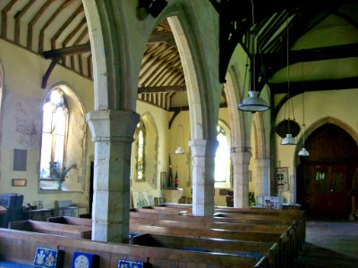 St Peter and St Paul, Appledore, interior, looking West