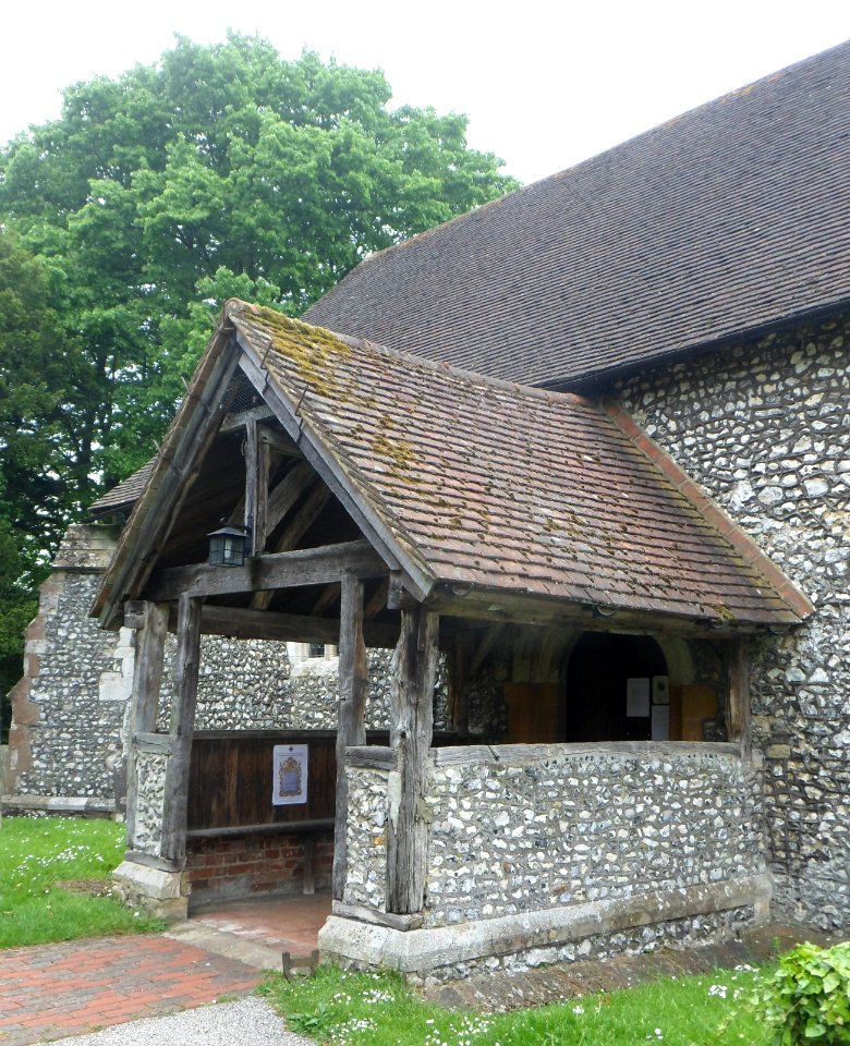 St Peter and St Paul's Church, The Street, West Clandon (May 2014) (Porch)