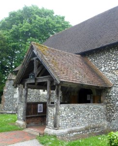 St Peter and St Paul's Church, The Street, West Clandon (May 2014) (Porch)