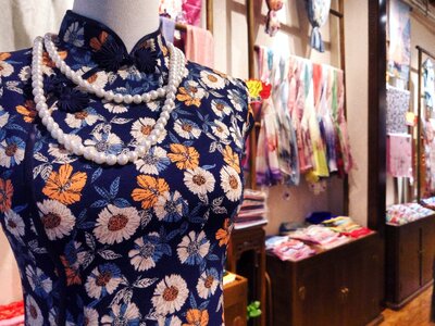 Shanghai cheongsam tianzifang