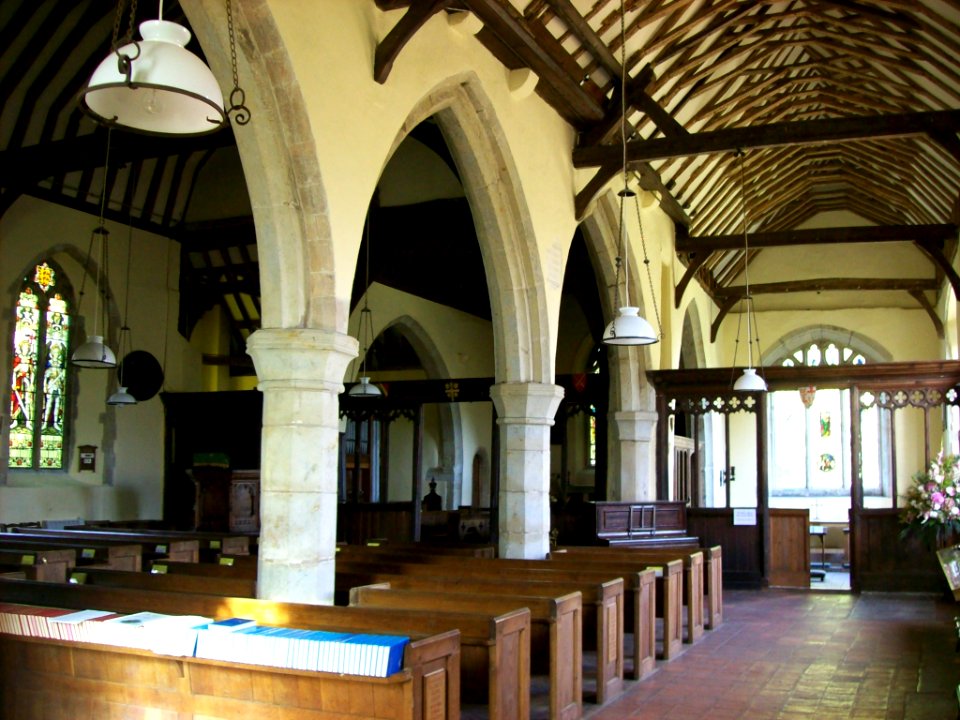 St Peter and St Paul, Appledore, interior, looking East