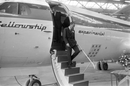 Staatsbezoek. Bezoek van prins Bernhard en Groothertog aan Fokker. Prins Bernhar, Bestanddeelnr 920-7000