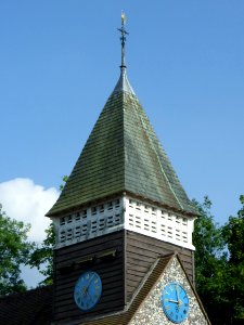 St Peter's Church, Rectory Lane, Woodmansterne (July 2013) (Spire)